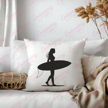 Surfer Girl Embroidery Design