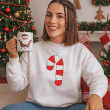 Christmas Candy Cane Embroidery Art
