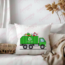 Trash Garbage Truck Embroidery Design