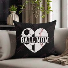 Baseball & Soccer Mom Heart Embroidery Design