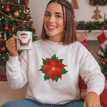 Christmas Flower Applique Machine Embroidery Design