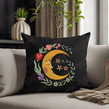 Botanical Moon Face Embroidery Design