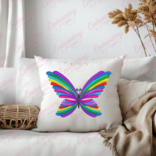Butterfly Rainbow Abstract Embroidery Design