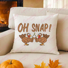 Oh Snap Thanksgiving Turkey Embroidery Design