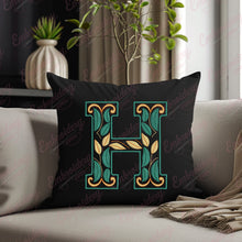 Floral Alphabet Letter H Embroidery Design