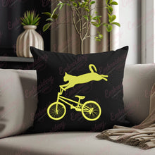 Bicycle With Kitty Cat Machine Embroidery Design