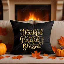 Thankful Grateful Blessed Thanksgiving Embroidery Design