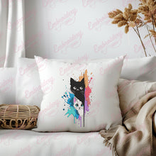 Abstract Cats Embroidery Design