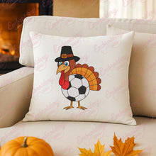 Soccer Turkey Thanksgiving Embroidery Design