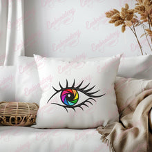 Camera Shutter in Eye Embroidery Design