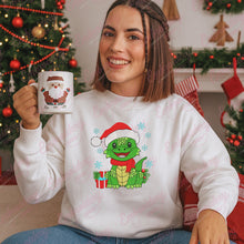 Christmas Dinosaur Delight Embroidery Design