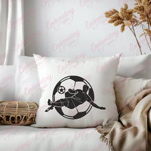 Soccer Player Embroidery Design