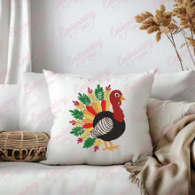 Floral Turkey Bird Embroidery Design