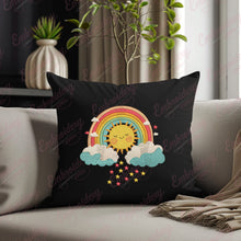 Happy Sun and Rainbow Embroidery Design
