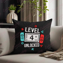 Level 4 Unlocked Gamer Birthday Embroidery Design