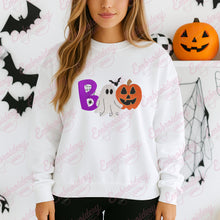 Boo Bat Halloween Embroidery Design