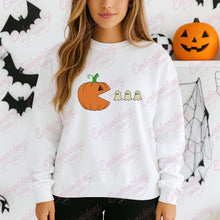 Halloween Pumpkin Eating Ghost Embroidery Design