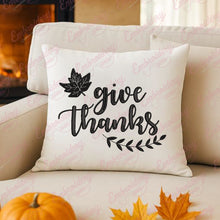 Give Thanks Happy Thanksgiving Embroidery Design