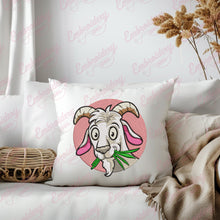 Vintage Goat Embroidery Design