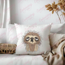 Crazy Sloth Embroidery Design