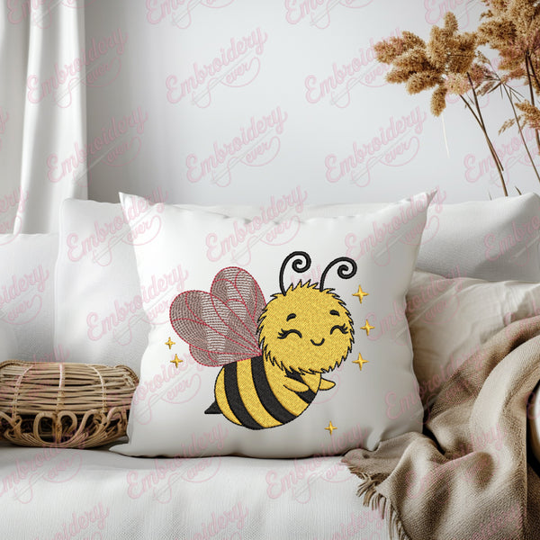 Bumble Bee Machine Embroidery Desig