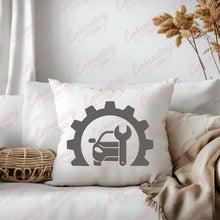 Auto Service Embroidery Design