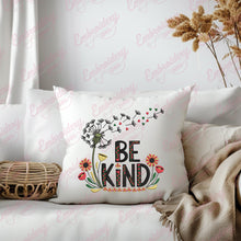 Be Kind Always Inspirational Floral Embroidery Design