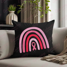 Pink Ribbon Breast Cancer Rainbow Embroidery Design