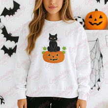 Halloween Pampkin With Cat Embroidery Design