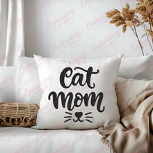Cat Mom Embroidery Design