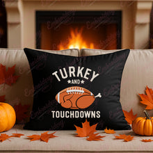 Turkey And Touchdowns Embroidery Design For Thanksgiving