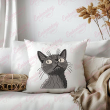 Little Black Cat Machine Embroidery Design