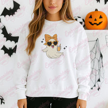 Halloween Cute Ghost Drinking Cocktail Embroidery Design