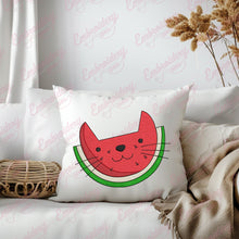 Funny Cat Watermelon Embroidery Design