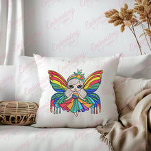 Rainbow Fairy Girl Embroidery Design