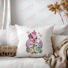 Chicken Family Embroidery Design