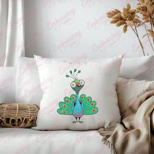 Cute Peacock Bird Embroidery Design