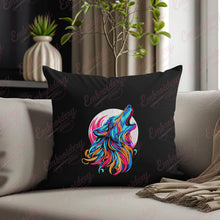 Colorful And Stylized Wolf Embroidery Design