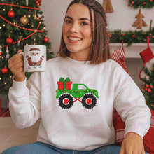 Christmas Monster Truck Embroidery Design
