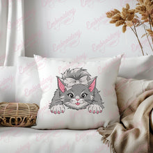 Funny Cat Embroidery Design