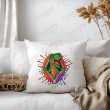 T-Rex Dinosaur Zipper Embroidery Design