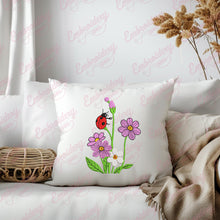 Garden Ladybug Embroidery Design