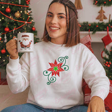 Decorative Christmas Flower Embroidery Design