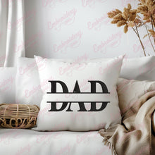 Dad Split Name Frame Embroidery Design