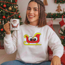 Christmas Cartoon Sled Embroidery Design
