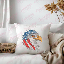 American Eagle With Flag Embroidery Design