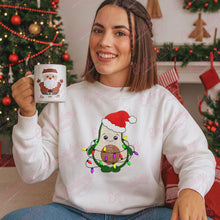 Christmas Avocado With Lights Embroidery Design