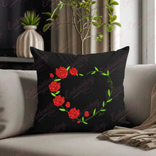 Valentine’s Day Heart Floral Embroidery Design