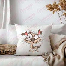 Crazy Dog Embroidery Design