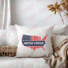 United States Embroidery Design